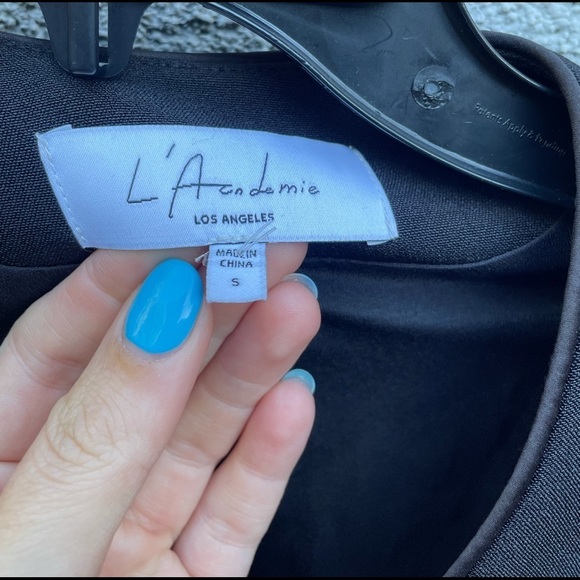 L'Academie The Claudia Mini Dress in Black - Picture 6 of 14